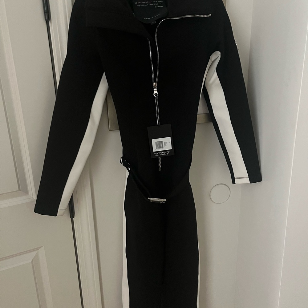 Cordova Women's Ski Jumpsuit Black and White